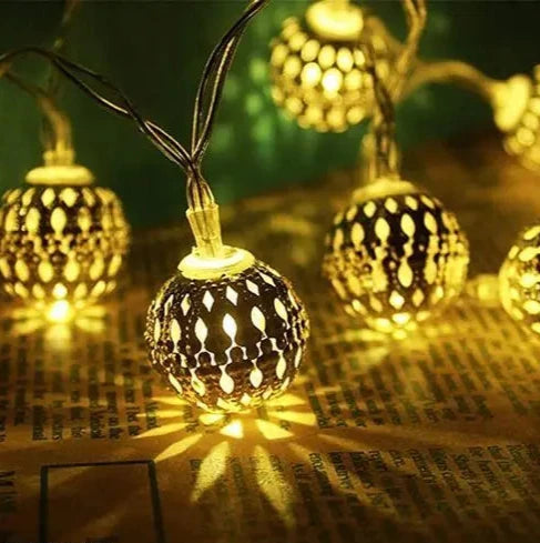 Moroccan Ball LED String Lights